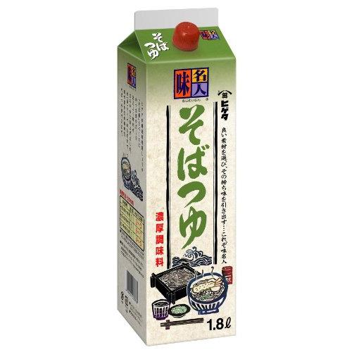 ヒゲタ 味名人 そばつゆ1.8L紙パック