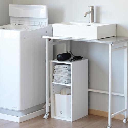 山善(YAMAZEN) ラック 棚 スリム 2段 A4対応 隙間収納 (棚板の高さが変えられる/6段...