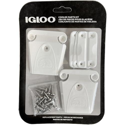 Igloo Cooler プラスチックパーツキット - 米国製 - ラッチ2個、ヒンジ3個、ラッチポ...