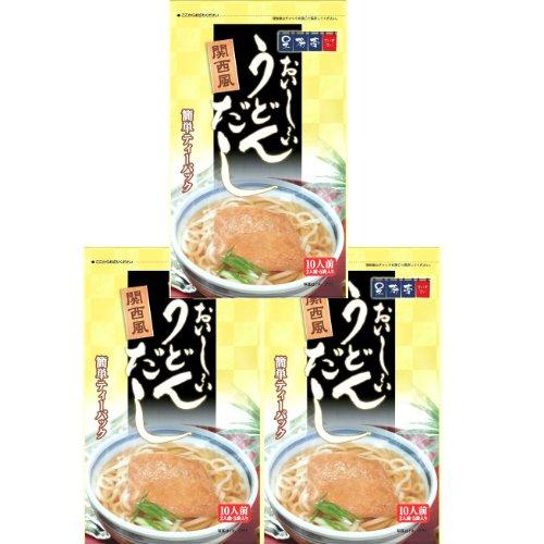 おいしーい うどんだし 関西風 25gティーパック×５パック入×３袋  使いやすいダシティーパックタ...