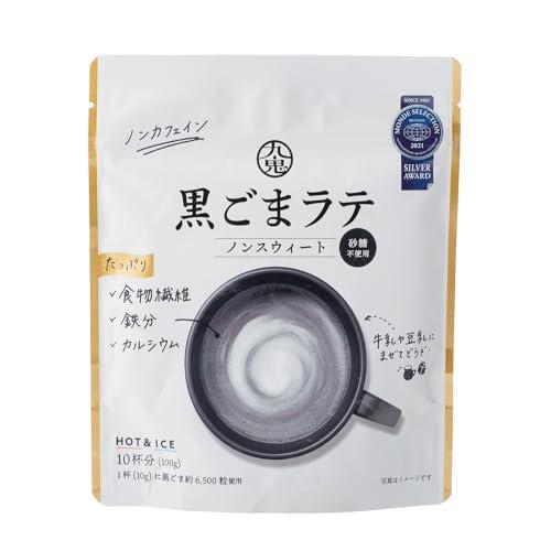 九鬼産業 九鬼黒ごまラテノンスウィート 100g ×6袋