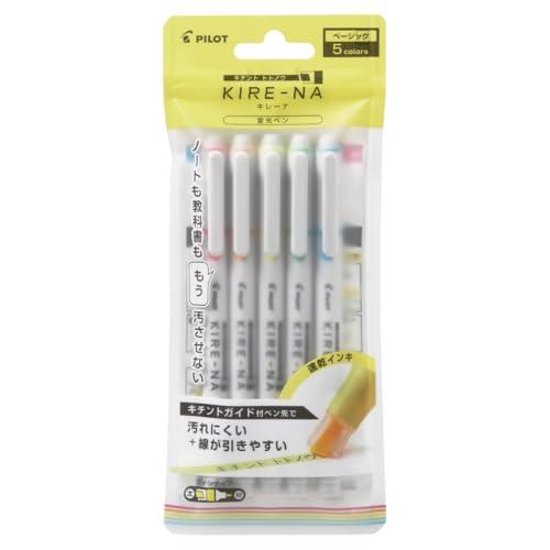 PILOT 蛍光ペン マーカー キレーナ 5C 01ベーシック 5本セット SKIW15C1