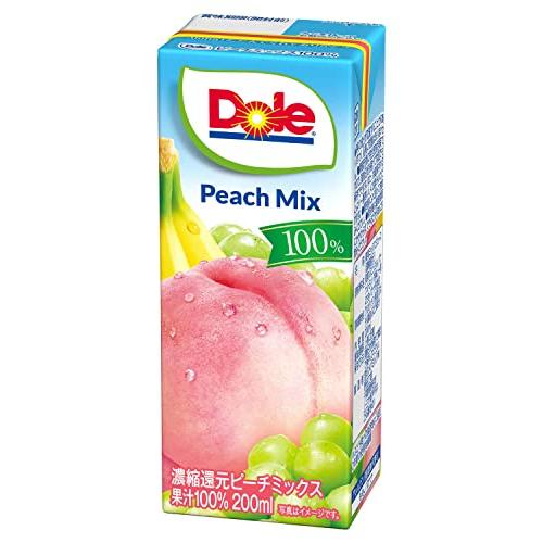 Dole DOLeピーチミックス100%LL 200ml×18本