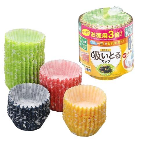 東洋アルミ お弁当 おかずカップ M 102枚入 お徳用3倍 汁も油も吸いとる 日本製 揚物・汁気の...