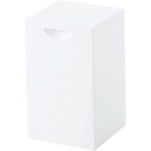 マーナ (marna) スクエア トイレポット (ふた付き/ホワイト) 蓋付き ゴミ箱 (取り外し可...