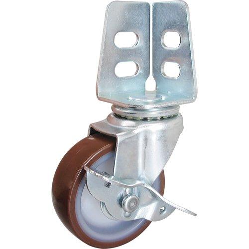 TRUSCO(トラスコ) アングル式ウレタンキャスター 自在ストッパー付きき Φ75 TYSA-75...