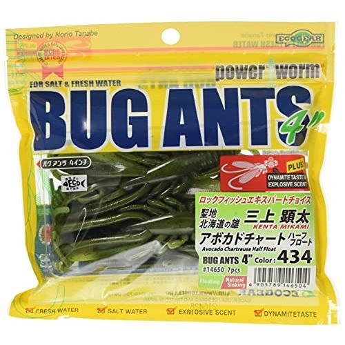 エコギア(Ecogear) ワーム バグアンツ 3インチ アボカドチャートハーフフロート #434 ...