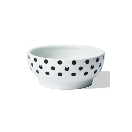 猫壱(necoichi) ハッピーダイニング 猫用 脚なしフードボウル 水玉 電子レンジ&amp;食器洗浄機...