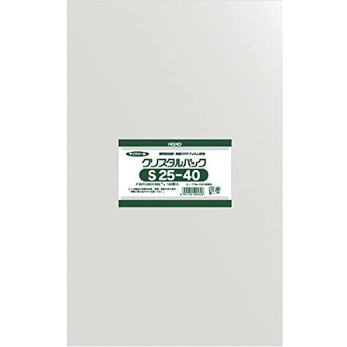 シモジマ ヘイコー 透明 OPP袋 クリスタルパック 25×40cm 100枚 S25-40 006...