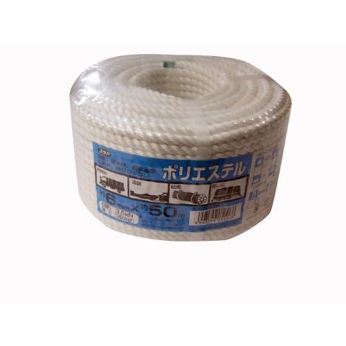 ユタカメイク ポリエステルロープ 万能パック 6mm×50m KSN650