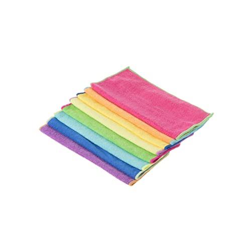 ストリックスデザイン マイクロファイバークロス 抗菌 防臭 8枚 約29×29cm 8色アソート ふ...