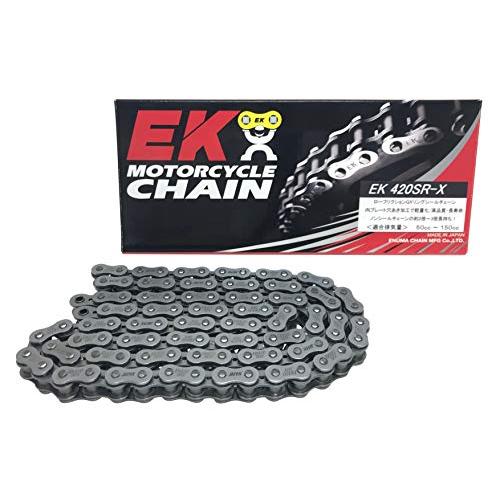 EK(イーケー) QXリングシールチェーン 420SR-X スチール 100L セミプレスクリップジ...