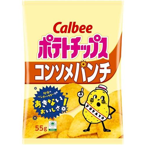 カルビー ポテトチップスコンソメパンチ 55g×16袋