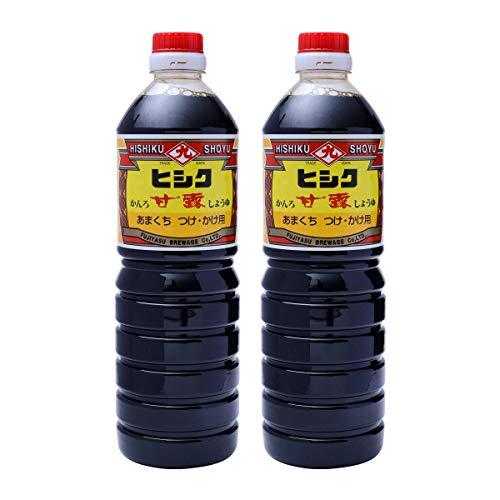 藤安醸造(ヒシク) 醤油 甘露 こいくち 1L×2本 鹿児島の嗜好に合わせた甘口しょうゆ ×2本