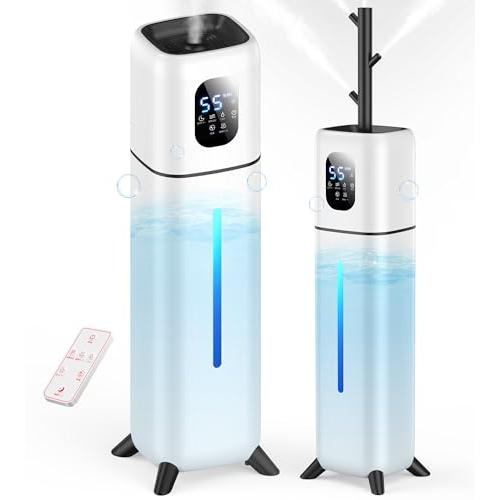 加湿器 大容量 9L【5重除菌&amp;AI自動恒湿&amp;ハイブリッド式 】 上から給水 スチーム式x超音波式 ...