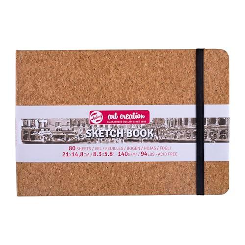 ターレンス アートクリエーションスケッチブック 絵を描く手帳 21×15cm コルク 厚み140g/...