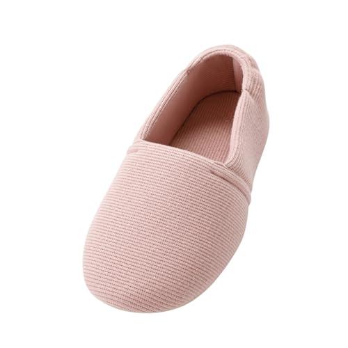 介護シューズ あゆみ エスパド 室内用 ピンク Lサイズ(23.5~24.5cm) 足囲3E相当 両...