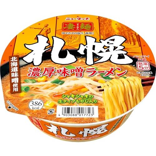 ヤマダイ(株) ニュータッチ 凄麺札幌濃厚味噌ラーメン 164g ×12個