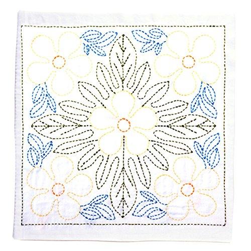 刺しゅうキット 『手縫いの花ふきんキット SASHIKO WORLD Hawaii プルメリア KS...