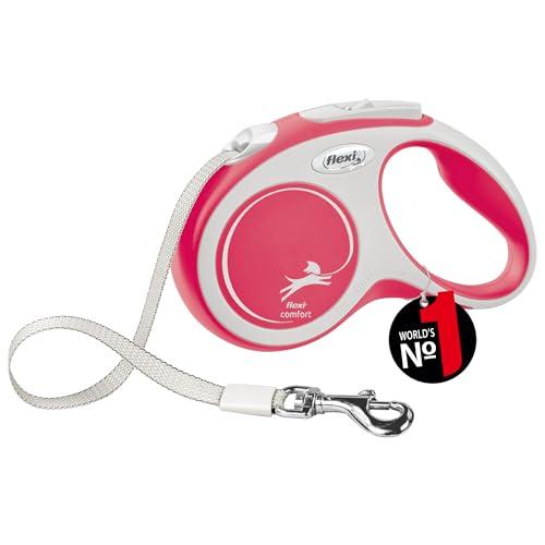 フレキシ (flexi) ニューコンフォート テープ S(15kg未満) 5m レッド 犬用リード