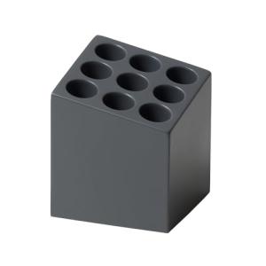 ideaco(イデアコ) 傘立て マット チャコール 9本挿し CUBE(キューブ)