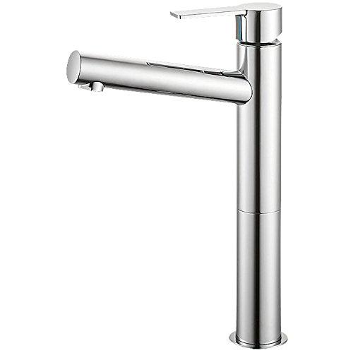 SANEI(サンエイ) 洗面用 寒冷地仕様 シングルワンホール洗面混合栓 ロング ポップアップ無し ...