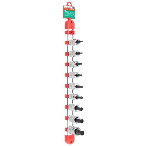 京都機械工具(KTC) 9.5mm (3/8インチ) ショートヘキサゴン ビットソケット セット 9...