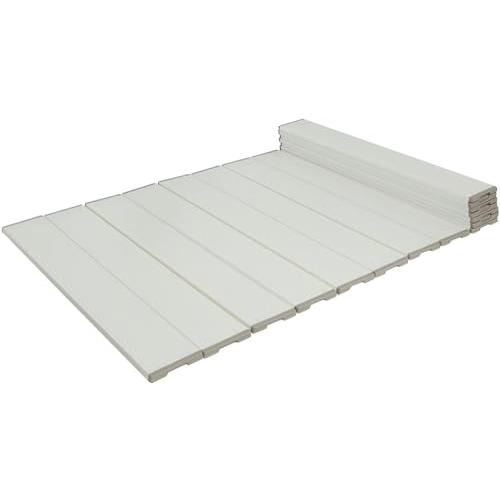 ミエ産業 折りたたみ式 コンパクト 風呂ふた 製品サイズ(約)80×162cm ホワイト (本体)防...