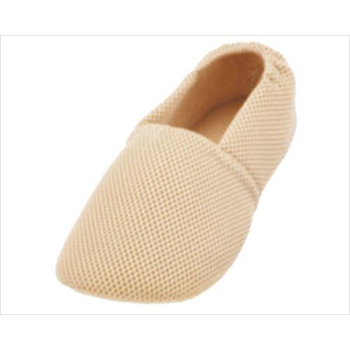 あゆみ ケアシューズ エスパドメッシュ 室内用 軽量/転倒予防 両足セット ベージュ Lサイズ 23...