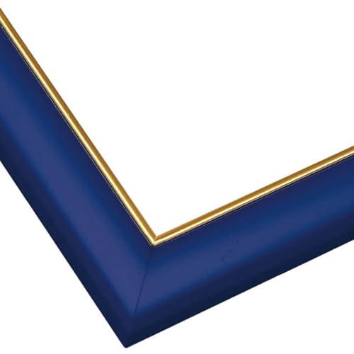 ビバリー 日本製 壁かけひも付 木製ゴールドモール付パズルフレーム アースブルー(青) UVカット仕...