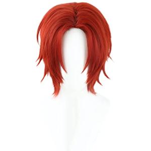 コスプレウィッグ ワンピース シャンクス ウィンレッド 耐熱 ウィッグ かつら wig (A)｜remtory