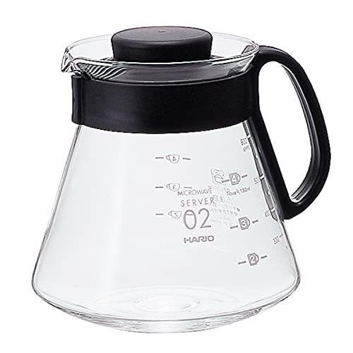 HARIO (ハリオ) V60 レンジサーバー 600ml 2~5杯用 ブラック コーヒーサーバー ...