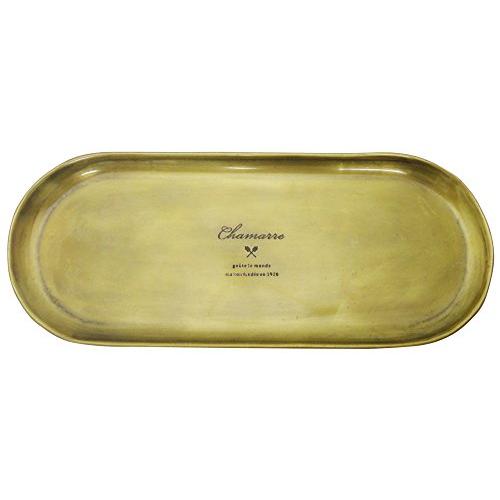 ポッシュリビング PL アンティーク調 トレー CHAMARRE トレイ オーバル アイアン製 ゴー...