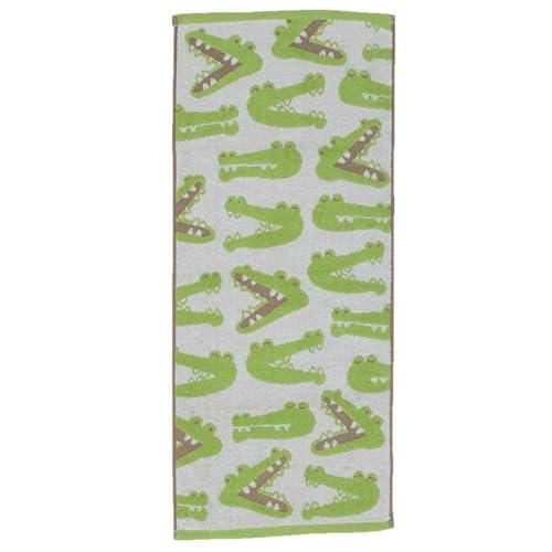 林(Hayashi) フェイスタオル 約34×80cm アニマルフェイス ワニ FO400204