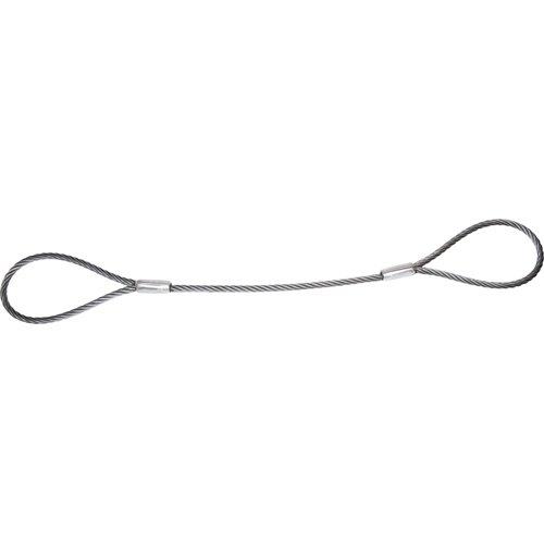 TRUSCO(トラスコ) ワイヤーロープスリング Aタイプ アルミロック 10mm×1.5m TWA...