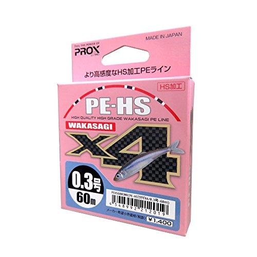 プロックス(Prox) PEライン PE-HSワカサギX4 60m 0.3号