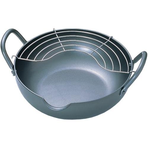 タマハシ(Tamahashi) 揚げ鍋 28cm IH ガス火対応 鉄製 油が切れるアミ付き 天ぷら...