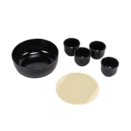 パール金属 そうめん鉢 猪口 4個セット プラスチック すのこ付 日本製 風味処 HB-5804