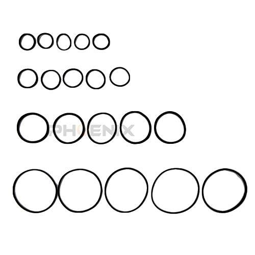 PHOENIX 角ゴムベルト 20本セット ゴムベルト 1mm 修理 交換 補修 CD DVD ラジ...