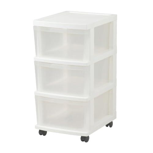 JEJアステージ(JEJ Astage) 収納チェスト エミングFT 3段 キャスター付き ホワイト...