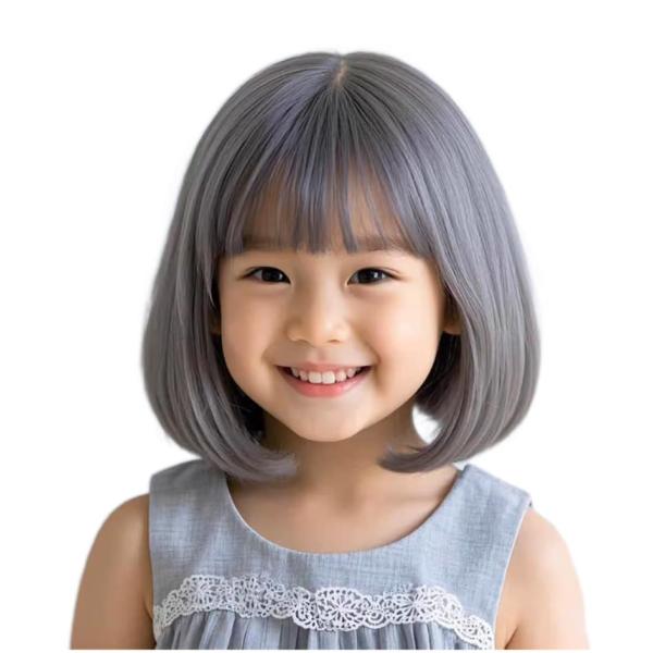 Oshare Kids ウイッグ キッズ向け ボブカツラ ガールズ 子供 オールフルウィッグ ストレ...