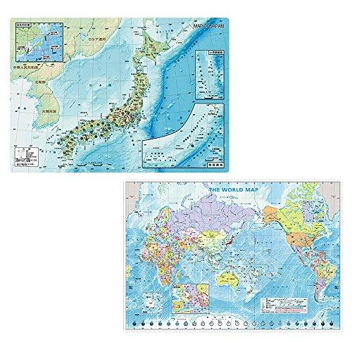 東京カートグラフィック 下敷き(日本・世界セット) A4 PET・紙 PSJW