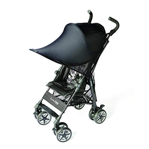 スマートスタート 大型サンシェイド レイフリー ブラック 日除け ベビーカー用 紫外線対策 熱中症対...