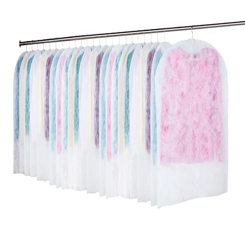 アストロ 衣類カバー ホワイト ショートサイズ 24枚組 洋服カバー スーツカバー 通気性の良い不織...