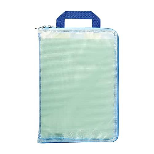 ソニック 連絡袋 忘れん絡袋 A4 仕切り付き ブルー GS-5546-B