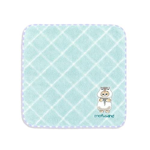 mofusand スパークルクロス タオルハンカチ グリーン 猫 可愛い 43-0110080 約2...