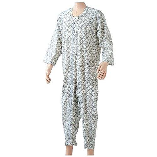 幸和製作所 UW01 テイコブエコノミー上下続き服 花柄パープル S