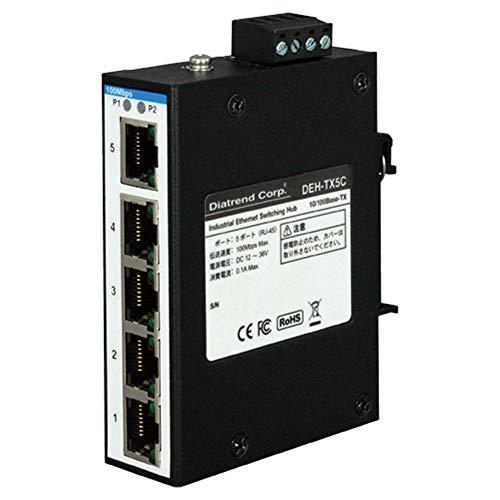 ダイヤトレンド 産業用イーサネットスイッチングハブ 10Base-T/100Base-TXタイプ D...