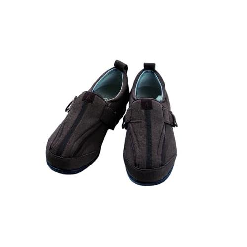 あゆみ ケアシューズ つま先ひろびろサポート 7E 軽量/転倒予防 両足セット ブラウン4Lサイズ ...