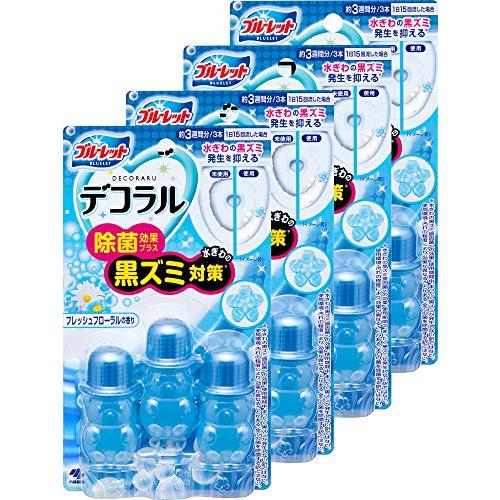 まとめ買いブルーレットデコラル除菌プラス トイレ便器の水ぎわ キレイを保つ花びらジェル フレッシュフ...
